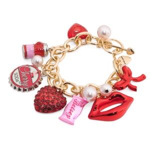 Betsey Johnson Love Spell Charm Bracelet New